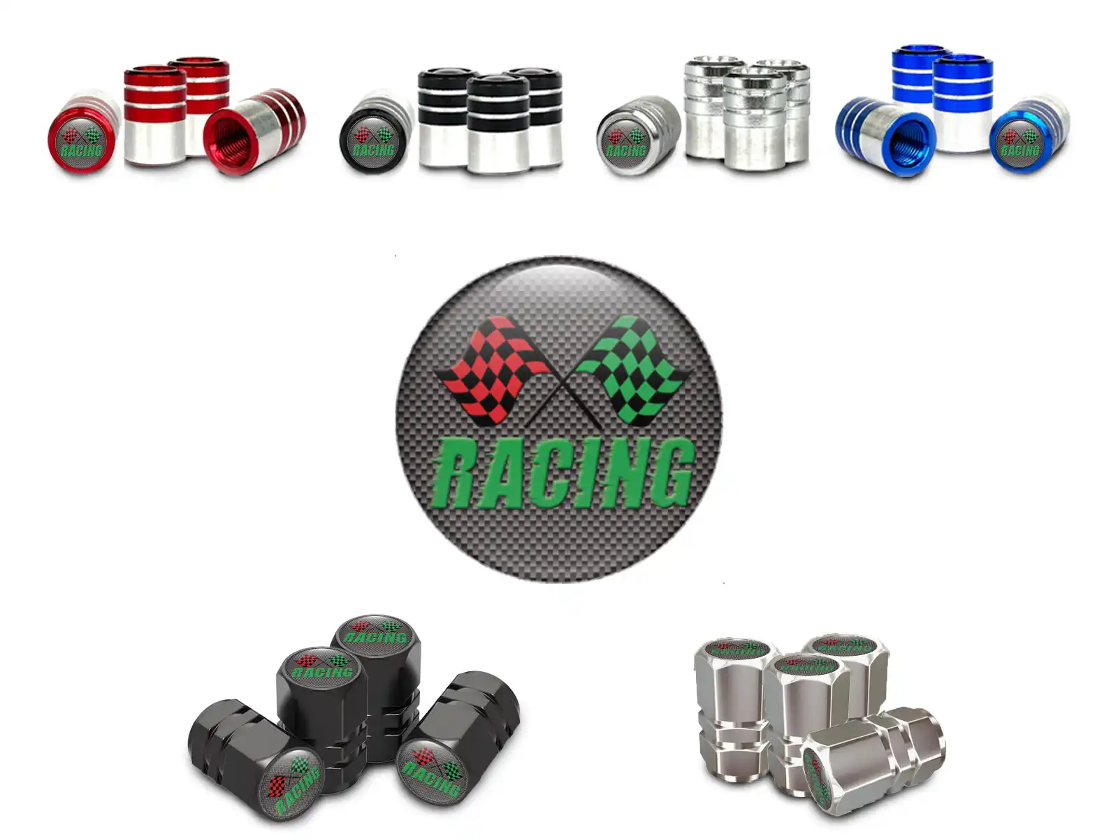 Wheel Valve Covers for Cars Minimal Look Style